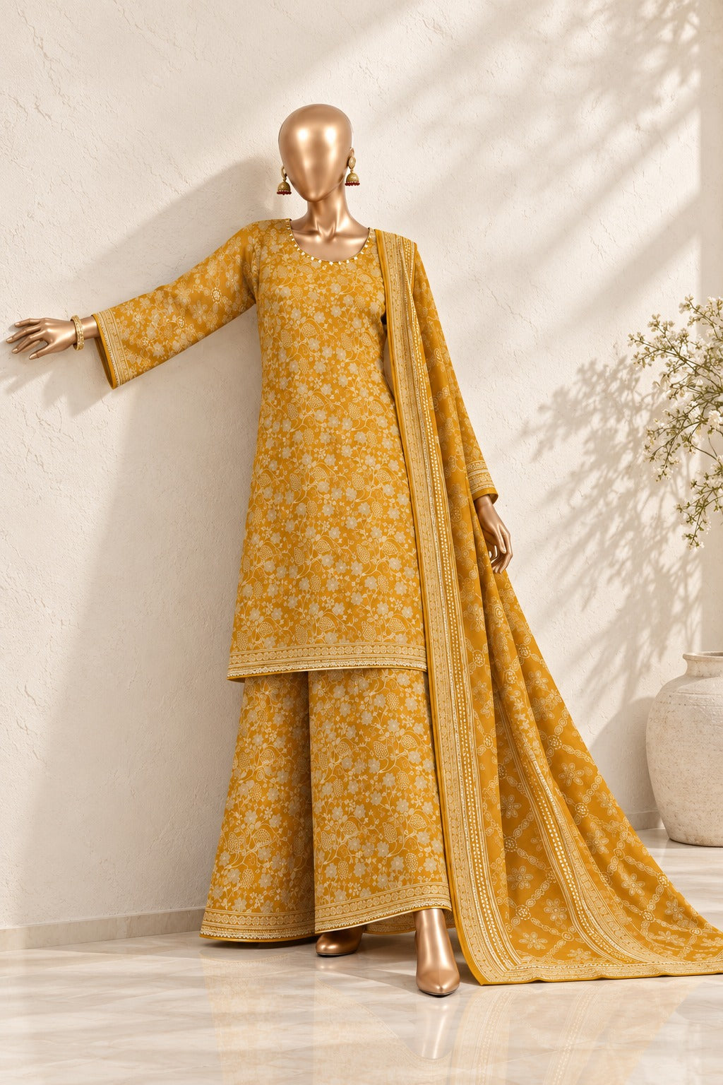 Bin Saeed Premium Printed Khaddar 3-Piece Suit Collection 2026
