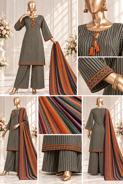 Bin Saeed Premium Printed Khaddar 3-Piece Suit Collection 2026