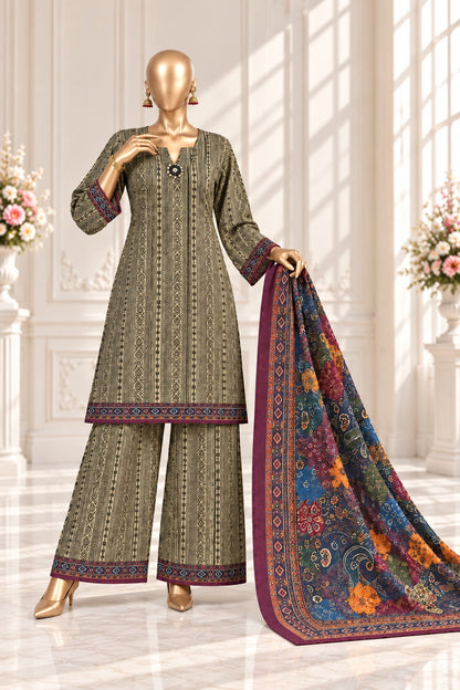 Bin Saeed Premium Printed Khaddar 3-Piece Suit Collection 2026