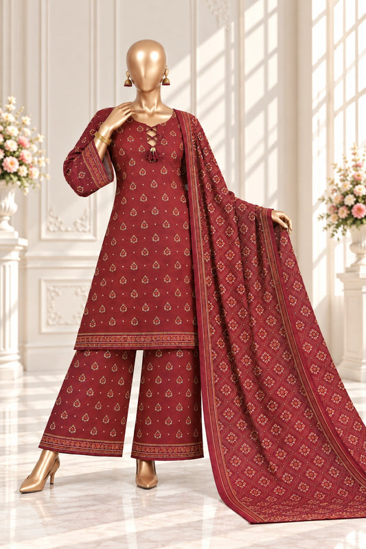 Bin Saeed Premium Printed Khaddar 3-Piece Suit Collection 2026