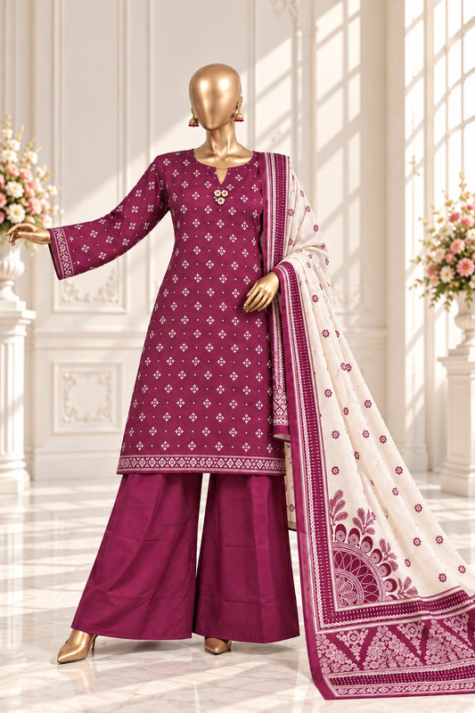 Bin Saeed Premium Printed Khaddar 3-Piece Suit Collection 2026