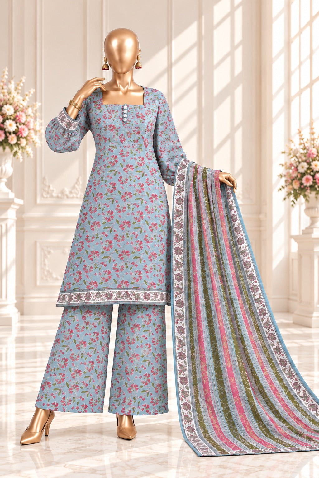 Bin Saeed Premium Printed Khaddar 3-Piece Suit Collection 2026
