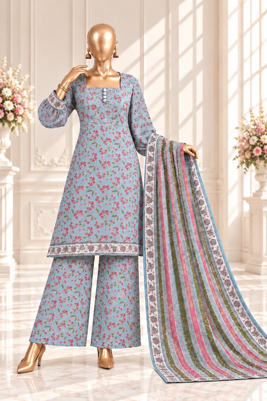 Bin Saeed Premium Printed Khaddar 3-Piece Suit Collection 2026