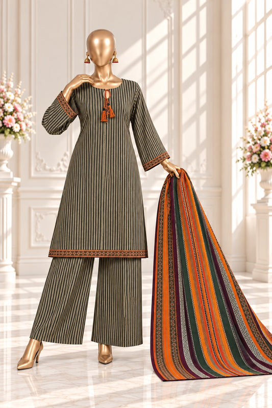 Bin Saeed Premium Printed Khaddar 3-Piece Suit Collection 2026