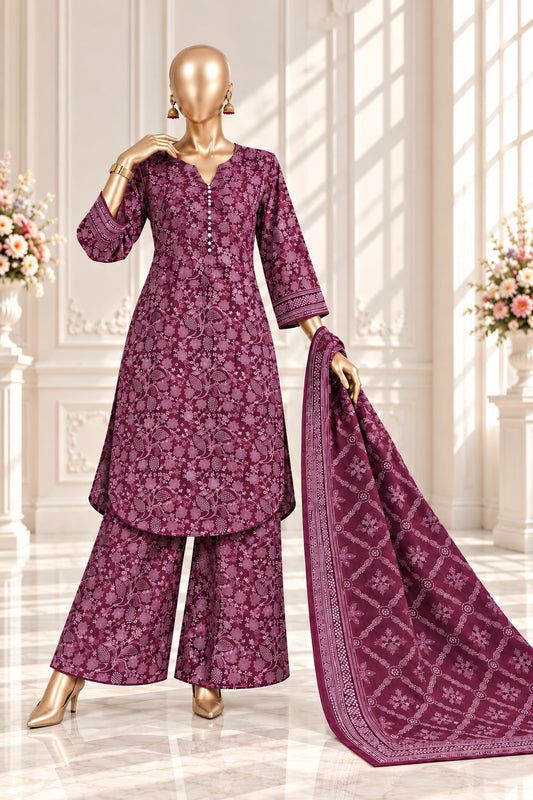 Bin Saeed Premium Printed Khaddar 3-Piece Suit Collection 2026