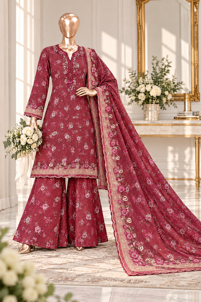 Bin Saeed 3-Piece  Embroidered Karandi
