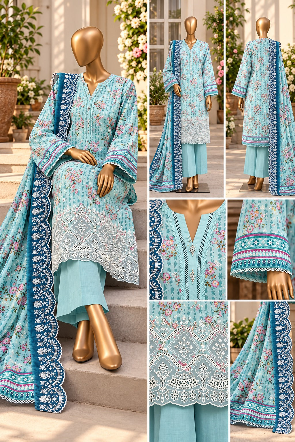 Riwayat Khaddar Embroidered 3 Piece Unstitched Suit – Winter Collection